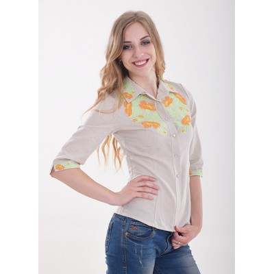 Embroidered blouse "Poppy Grace 5"